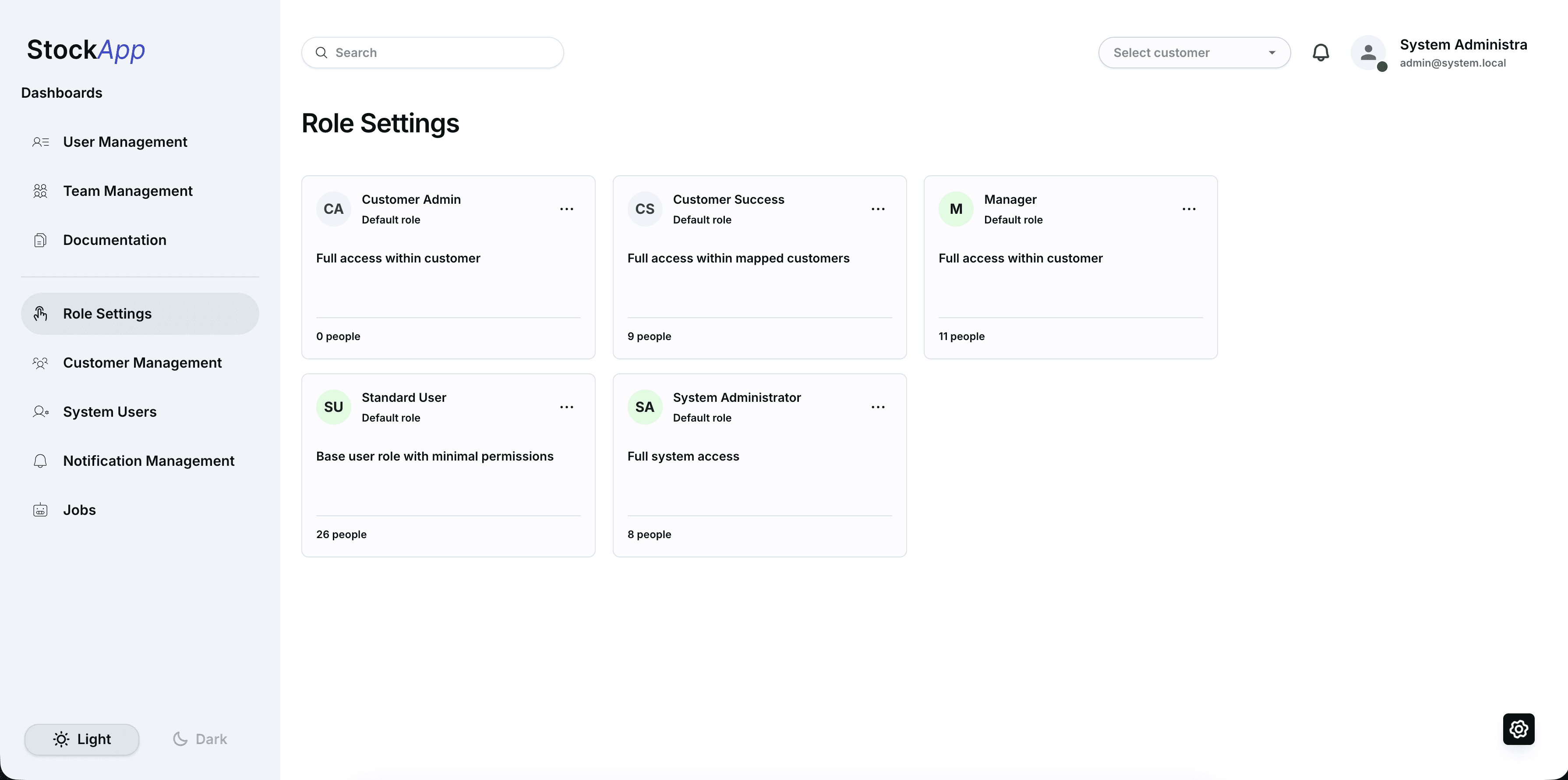 Baseplate B2B SaaS framework dashboard